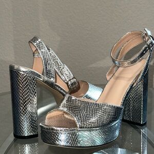 Silver Platform Heels